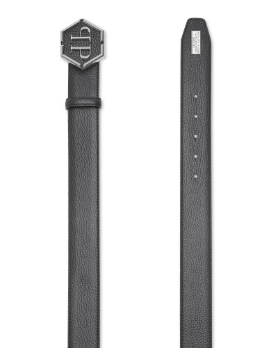 Leather Belt Hexagon