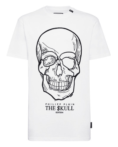 T-shirt Round Neck SS stones Skull