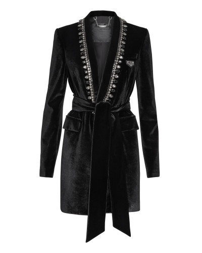 Velvet Blazer Dress Iconic Plein
