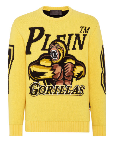 Lambswool Pullover Round Neck LS Basketball