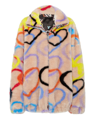 Eco Fur Jacket Heart