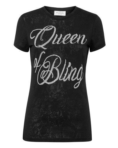 T-shirt Round Neck SS Sexy Pure Fit with Crystals