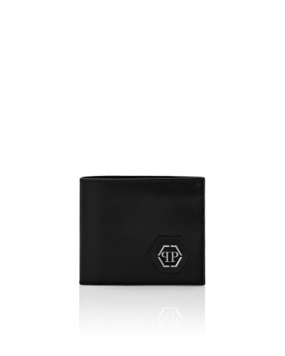 Leather French Wallet Hexagon