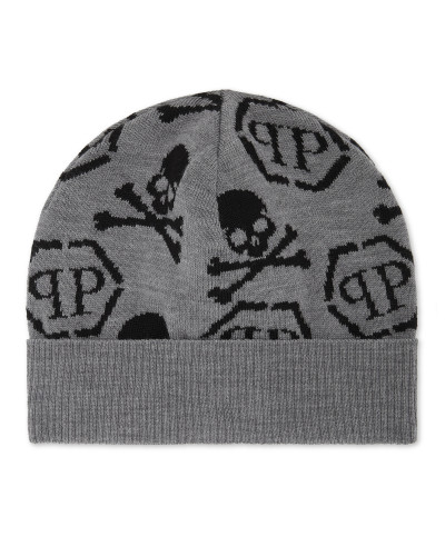Wool Beanie Skull&Bones