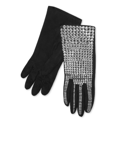 Suede Mid-Gloves Crystal