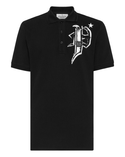 Slim Fit Jersey Polo Shirt Skull&Bones