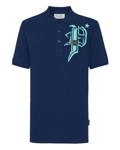 Slim Fit Jersey Polo Shirt Skull&Bones