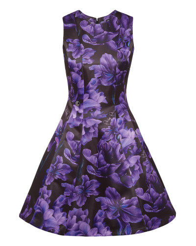 Duchesse Midi Dress Flowers