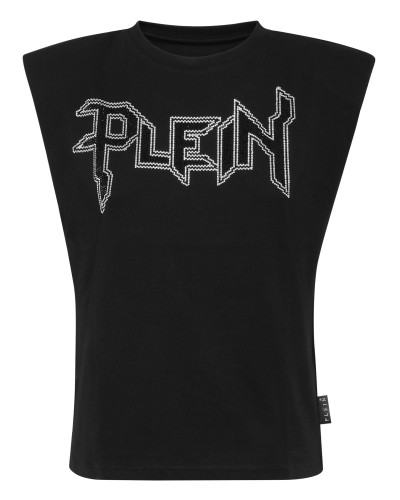 Padded Shoulder Tank Top Iconic Plein