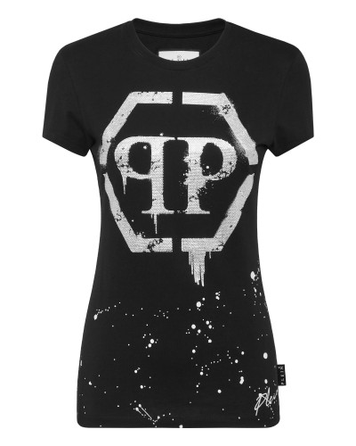 T-shirt Round Neck Sexy Pure Fit Hexagon