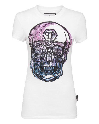 T-shirt Round Neck Sexy Pure Fit Skull