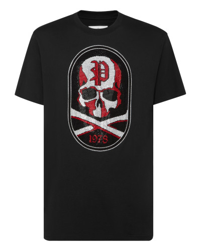 T-shirt Round Neck SS With Patch Skull&Bones