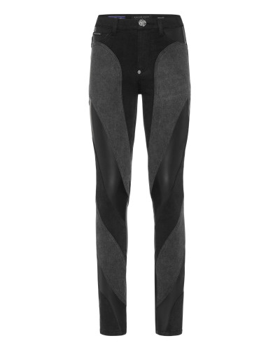 Denim Trousers Multicutting High Waist Jegging Fit