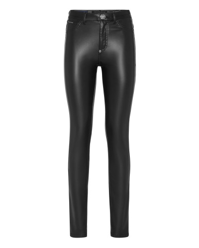 Eco Leather High Waist Jegging Trousers
