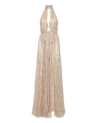 Lace Piercing Long Dress