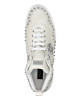 Python Leather Mid-Top Sneakers Studs