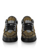 Suede Lo-Top Sneakers Strass Hexagon