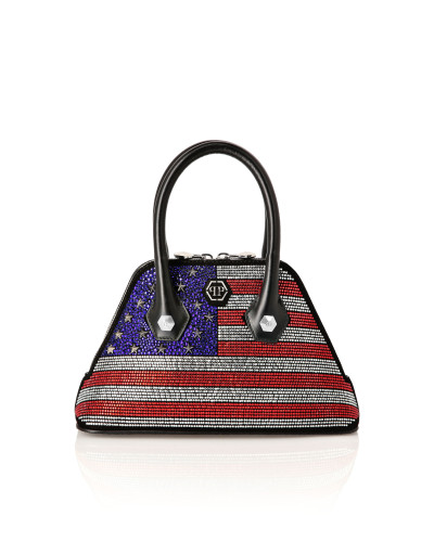 Philipp Plein Majestic Handbag American Flag Small