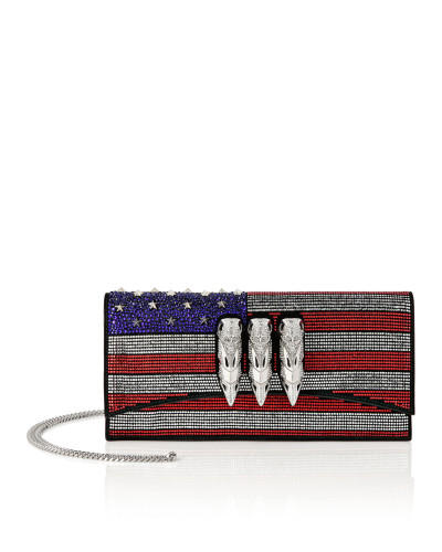 Eagle Clutch Strass US Flag