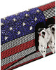 Eagle Clutch Strass US Flag