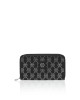 Rounded Zip Wallet Monogram Strass