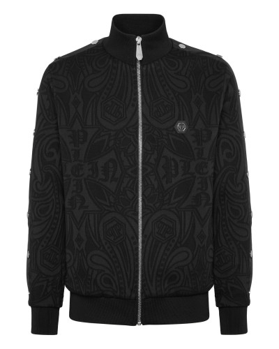 Jacquard Tracksuit Jacket Chrome Crest