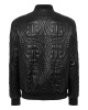 Embossed Leather Bomber Monogram