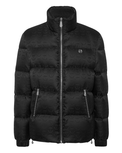 Short Nylon Puffer Jacket Monogram