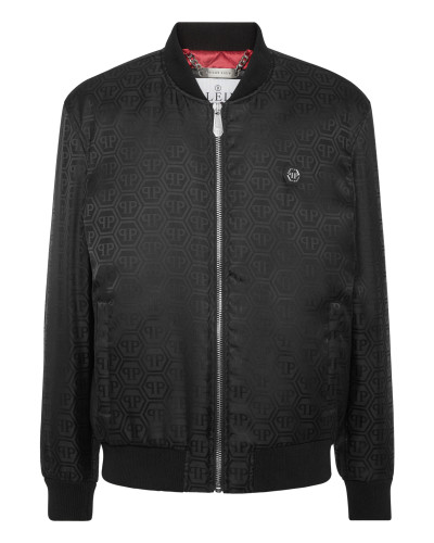 Nylon Bomber Jacquard Monogram