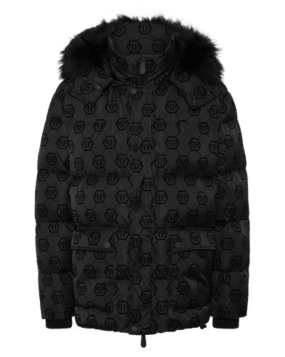 Mid Length Down Jacket Monogram