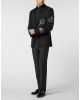 Straight Regular Fit Blazer Beers Patches