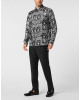 Printed Silk Shirt All Over Skull