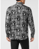 Printed Silk Shirt All Over Skull