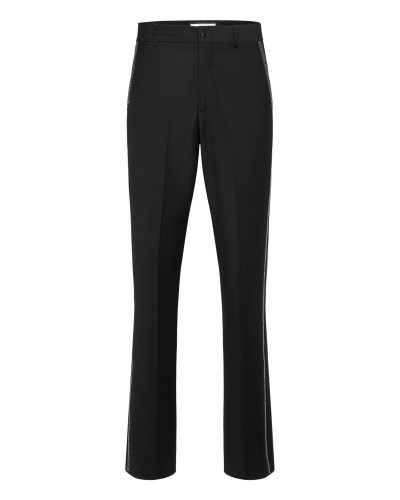 Straight Loose Trousers Studs