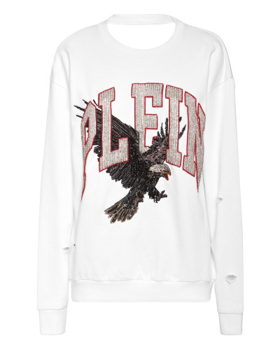 Open Back Roundneck Sweatshirt Plein Eagle