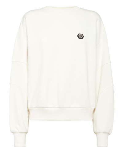 Fleece Round Neck Sweatshirt Logo Fatale