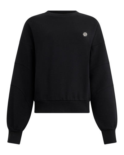 Fleece Round Neck Sweatshirt Logo Fatale