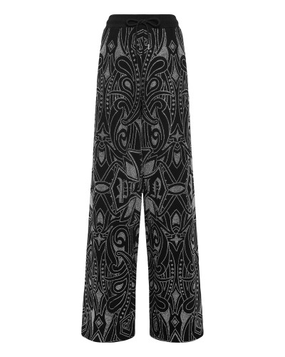 Skater Fit Jogging Pants Gothic Plein Strass