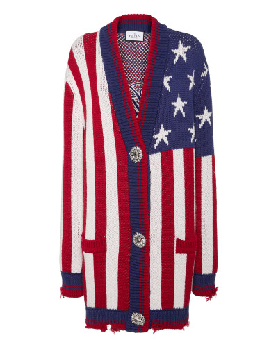 Distressed Oversize Cardigan America
