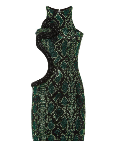 Mini Dress Strass Snake