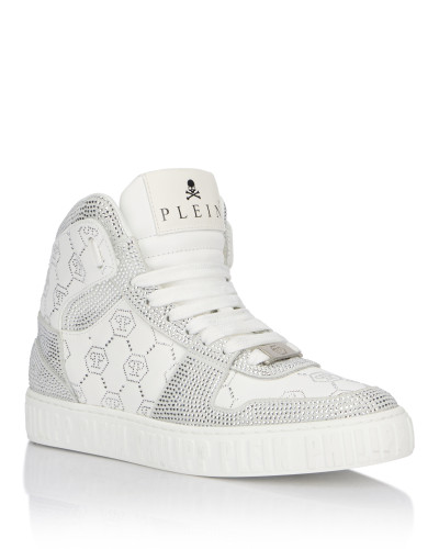 High Top Sneakers Carson Monogram Strass