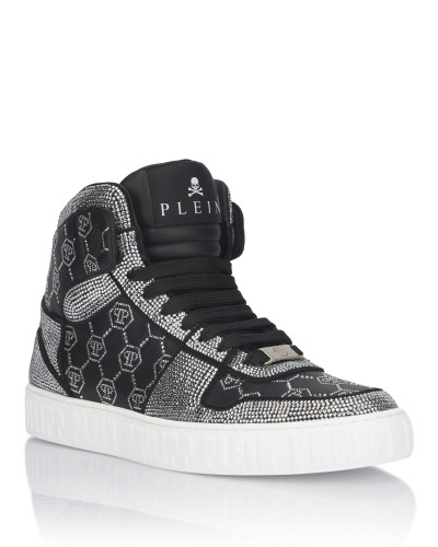 High Top Sneakers Carson Monogram Strass