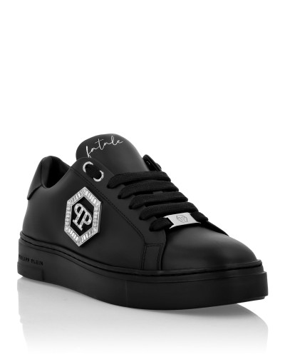 Nappa Leather Low Top Sneakers Crystal Fatale