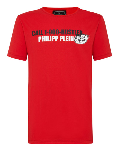 T-shirt Platinum Cut Round Neck Statement