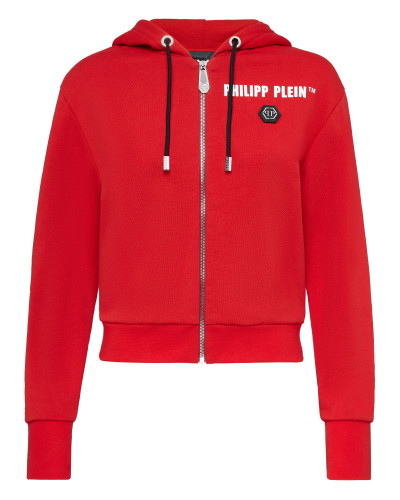 Hoodie Sweatjacket Crystal Fringe