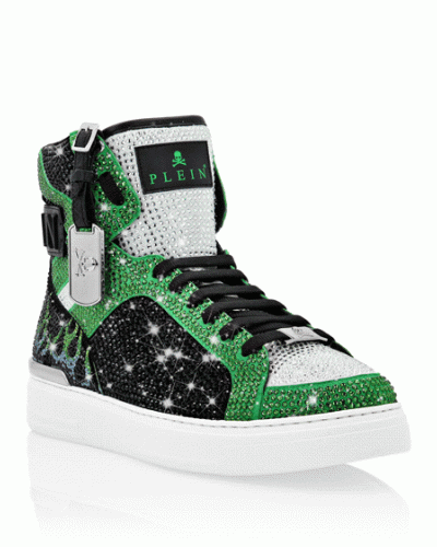 MONEY BEAST Hi-Top crystal  Flame