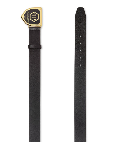 Leather Belt Hexagon