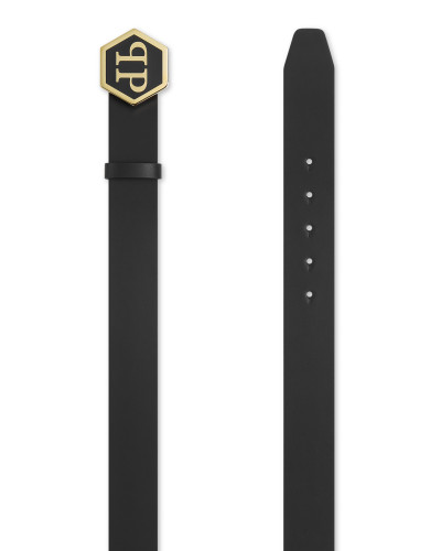 Leather Belt Hexagon