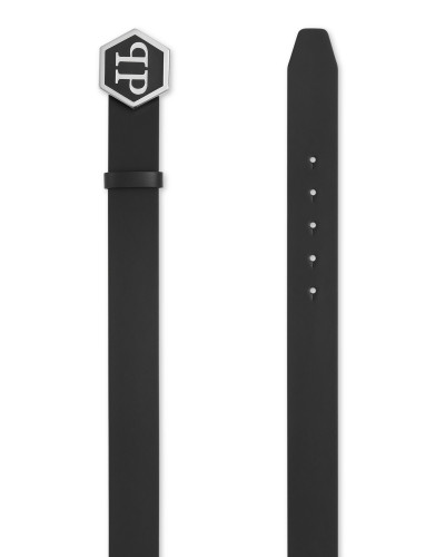 Leather Belt Hexagon