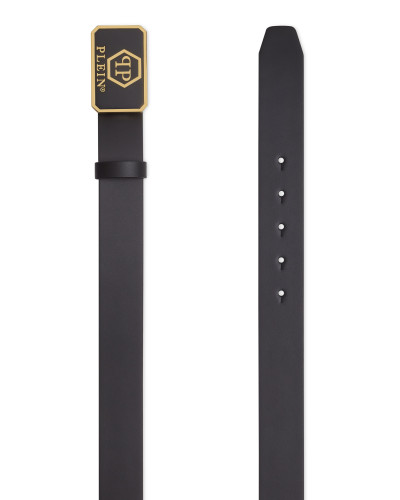 Leather Belt Hexagon